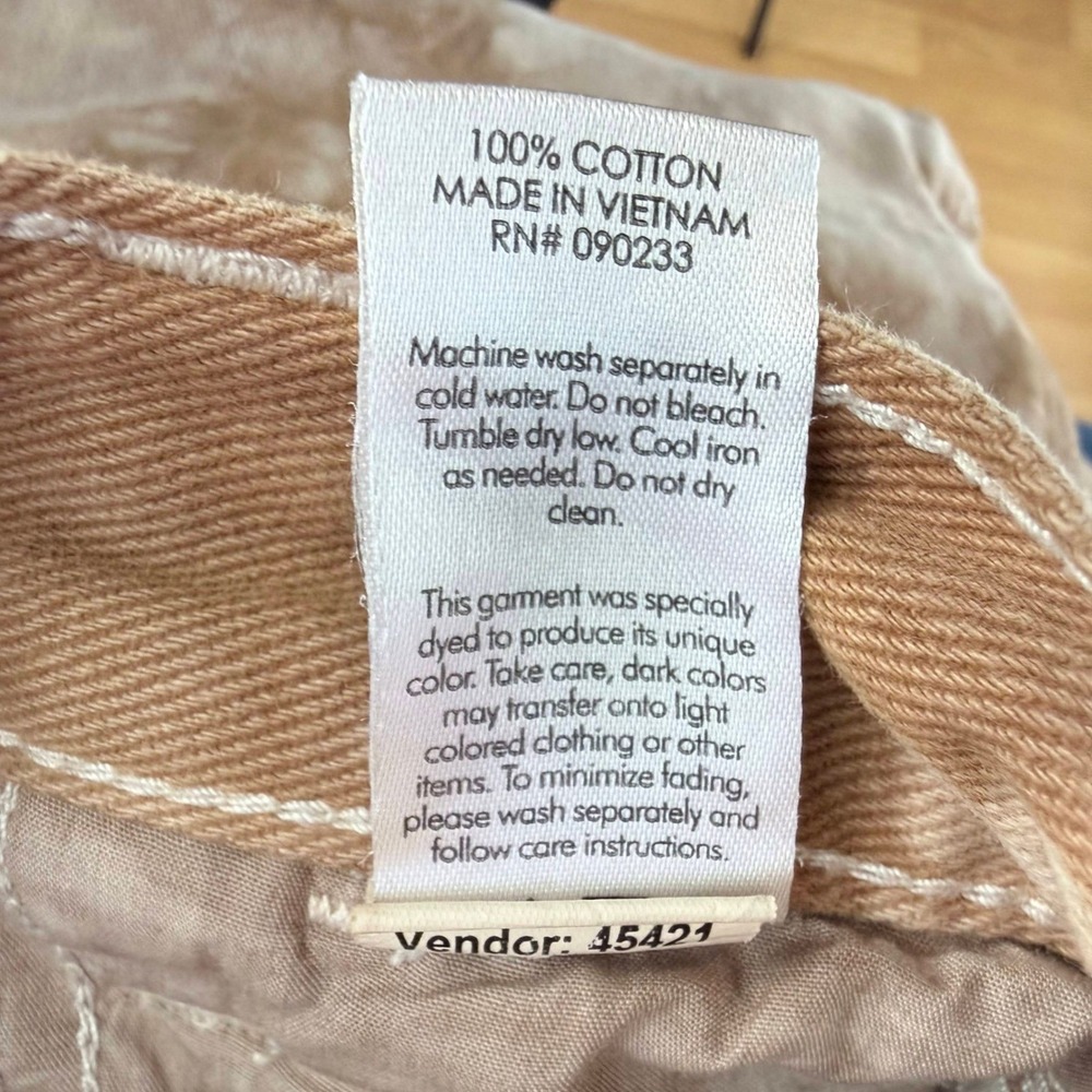 PACSUNDenim Carpenter Pants Tie Dye Brown Tan‎ Straight Leg Women - Picture 5 of 9